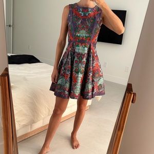 Pankaj and Nidhi anthropologie dress hand embroidered